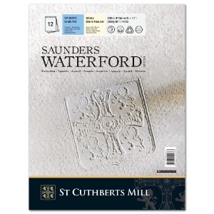 Saunders Waterford Classic Watercolour Pad 140lb 9"x12" CP White