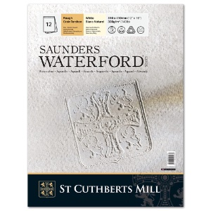 Saunders Waterford Classic Watercolour Pad 140lb 12"x16" RP White