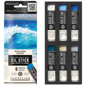 Sennelier Extra Fine Artists' Oil Stick Mini 6 x 12ml Set Seascape