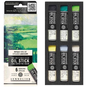 Sennelier Extra Fine Artists' Oil Stick Mini 6 x 12ml Set Landscape