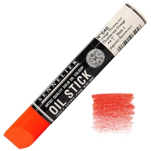 Sennelier Extra Fine Artists' Oil Stick 38ml Fluorescent Orange 648