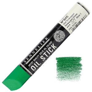 Sennelier Extra Fine Artists' Oil Stick 38ml Permanent Green 845