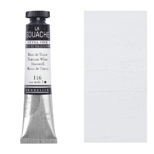 Sennelier Extra Fine La Gouache 21ml Titanium White
