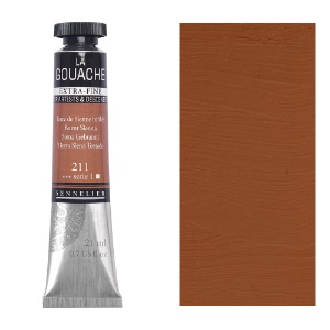 Sennelier Extra Fine La Gouache 21ml Burnt Sienna