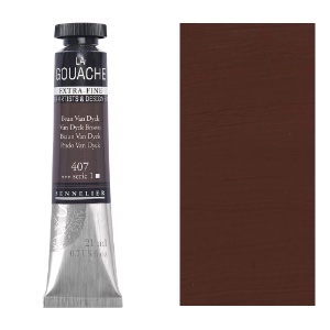 Sennelier Extra Fine La Gouache 21ml Van Dyck Brown