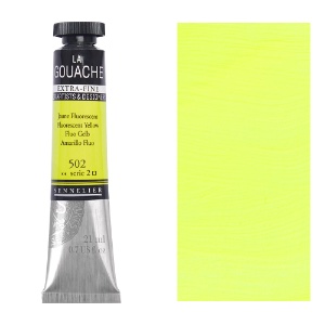 Sennelier Extra Fine La Gouache 21ml Fluorescent Yellow