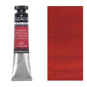 Sennelier Extra Fine La Gouache 21ml Chinese Orange