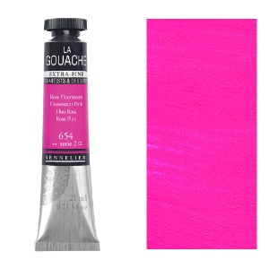 Sennelier Extra Fine La Gouache 21ml Fluorescent Pink