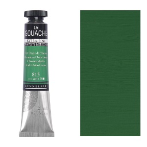Sennelier Extra Fine La Gouache 21ml Chromium Oxide Green