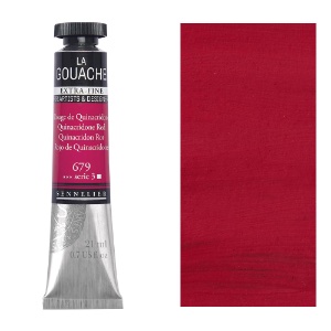 Sennelier Extra Fine La Gouache 21ml Quinacridone Red