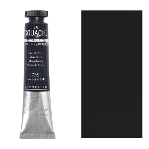 Sennelier Extra Fine La Gouache 21ml Mars Black