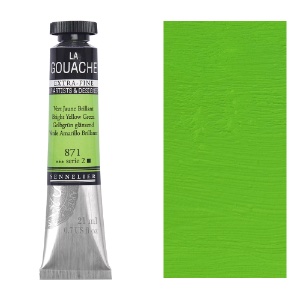 Sennelier Extra Fine La Gouache 21ml Bright Yellow Green