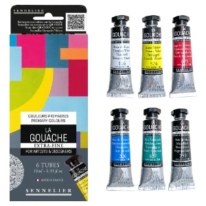 Sennelier Extra Fine La Gouache 6 x 10ml Set Primary Colors