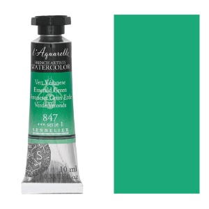 Sennelier L'Aquarelle Watercolor 10ml Emerald Green 847