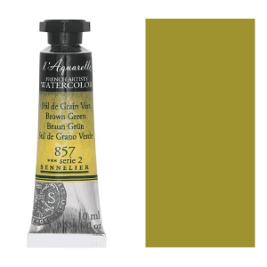 Sennelier L'Aquarelle Watercolor 10ml Brown Green 857