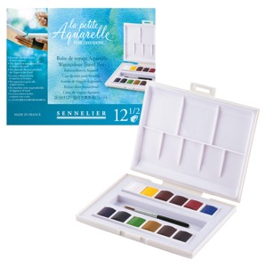 Sennelier La Petite Aquarelle Watercolor Set, 12-Color Set - 10ml