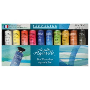 Sennelier La Petite Aquarelle Watercolor Tube 10 x 21ml Set