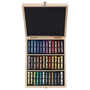 Sennelier Extra-Soft Pastel Wood Box Set of 100 Landscape Colors