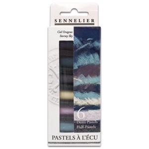 Sennelier Extra Soft Half Pastel Stick 6 Set Stormy Sky
