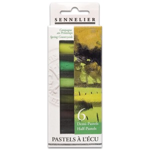 Sennelier Extra Soft Half Pastel Stick 6 Set Countryside In Spring