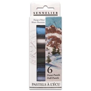 Sennelier Extra Soft Half Pastel Stick 6 Set Winter Mountains