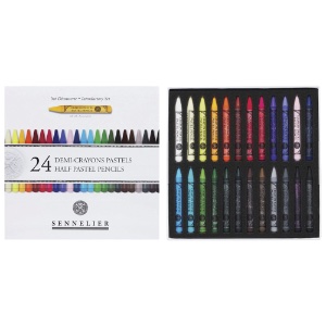 Sennelier Woodless Pastel Pencil 1/2 Stick 24 Set Introductory