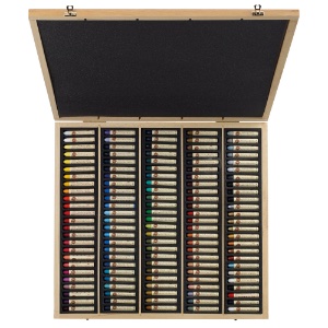 Sennelier Artist Oil Pastel Wood Box 120 Set Picasso