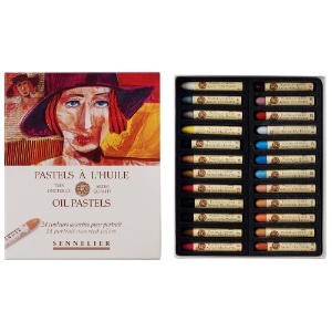 Sennelier Artist Oil Pastel 24 Set Portrait Assorted Colors