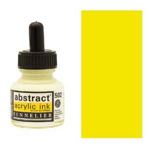 Sennelier Abstract Acrylic Ink 30ml Fluorescent Yellow