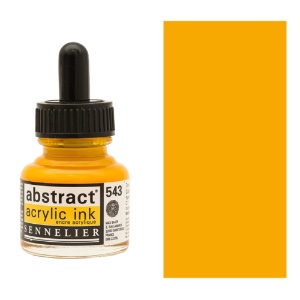 Sennelier Abstract Acrylic Ink 30ml Cadmium Yellow Deep