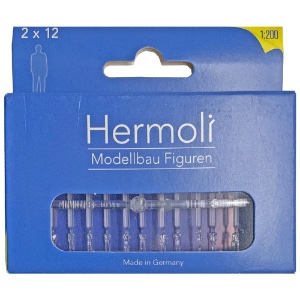 Hermoli Standing Clear Model Figure 12 Pack 1:200 1/16"