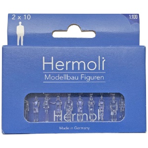 Hermoli Standing Clear Model Figure 10 Pack 1:100 1/8"
