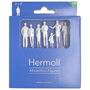 Hermoli Standing White Model Figure 9 Pack 1:50 1/4"