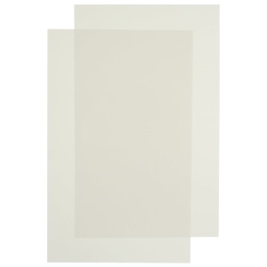 Wee Scapes Plastic Styrene White Sheet 7.5"x12" 2 Pack 0.5mm