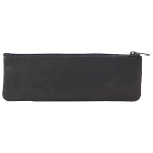 SIWA Paper Zipper Pouch Medium 2.7"x7.9" Black