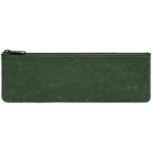 SIWA Paper Zipper Pouch Medium 2.7"x7.9" Green