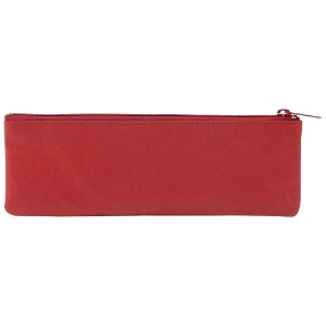 SIWA Paper Zipper Pouch Medium 2.7"x7.9" Red