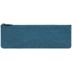 SIWA Paper Zipper Pouch Medium 2.7"x7.9" Blue