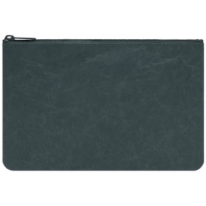 SIWA Paper Zipper Pouch Large 5.3"x7.9" Black