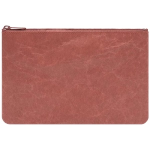 SIWA Paper Zipper Pouch 5.3"x7.9" Terracotta
