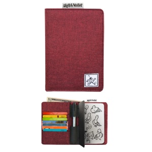 Sketch Wallet Canvas Large Red