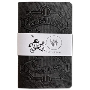 Sketch Wallet Large Sketchbook Refill 3 Pack Blank