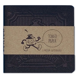 Sketch Wallet Medium Sketchbook Refill 3 Pack Toned Tan