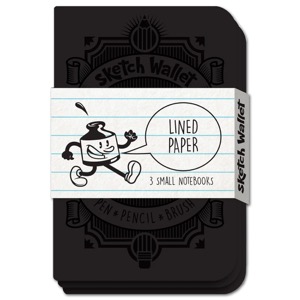 Sketch Wallet Small Notebook Refill 3 Pack Lined