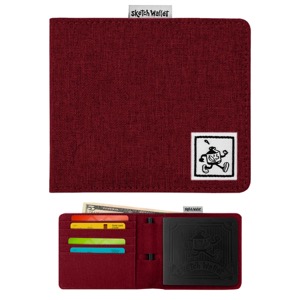 Sketch Wallet Medium Canvas 4"x4.5" Deep Red