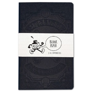 Sketch Wallet XL Sketchbook Refill 30 Sheets 3 Pack 4"x6" Blank
