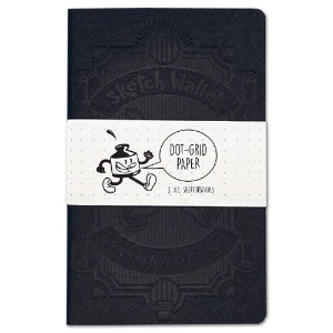 Sketch Wallet XL Sketchbook Refill 30 Sheets 3 Pack 4"x6" Dot