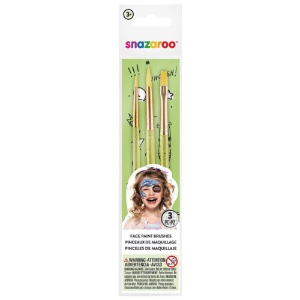 Snazaroo Green Starter Brushes 3 Set