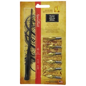 Speedball Lettering Pen 7 Set Poster