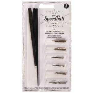 Speedball Lettering Pen 8 Set Sketching
